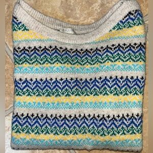 Talbots Colorful Patterned Sweater